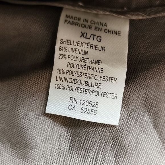 Premise Brown Linen Blend Jacket L / XL NWT - Picture 6 of 8